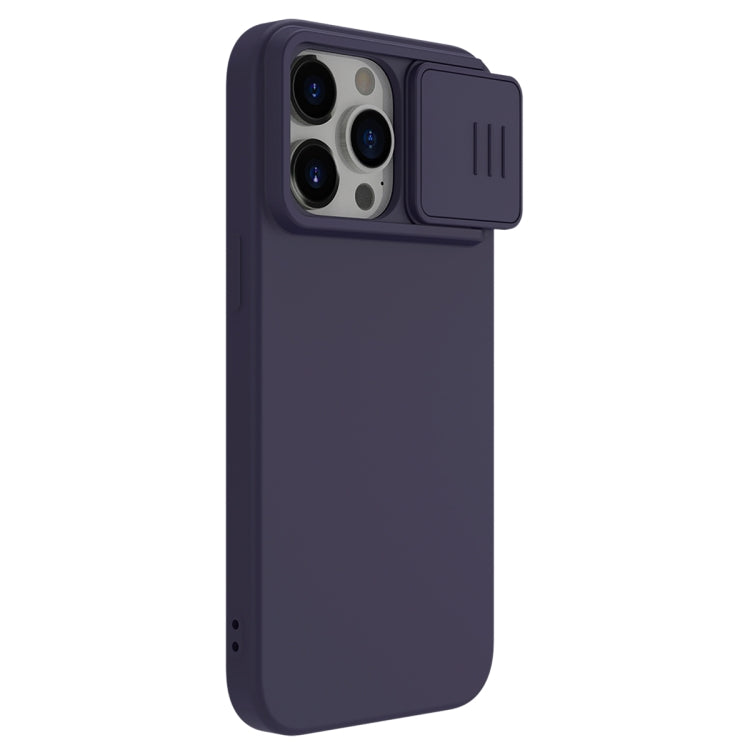 For iPhone 15 Pro NILLKIN CamShield Liquid Silicone Phone Case(Deep Purple) - iPhone 15 Pro Cases by NILLKIN | Online Shopping UK | buy2fix