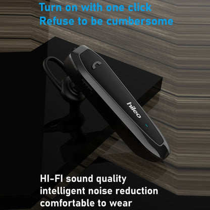 Hileo Hi6 Wireless Single Ear Hook Handsfree Call Noise Reduction In-ear Sports Earphone(Gun Color) - Sport Earphone by Hileo | Online Shopping UK | buy2fix