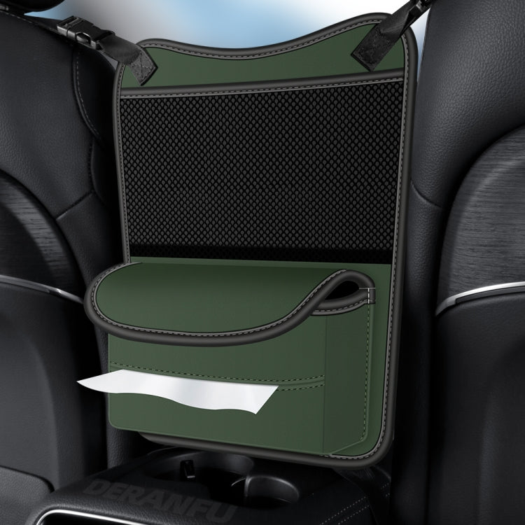 3054 Napa Texture Leather Car Center Console Storage Bag(Olive Green) - Stowing Tidying by buy2fix | Online Shopping UK | buy2fix