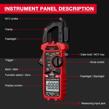 HABOTEST HT207D Multifunctional Digital Clamp Multimeter - Digital Multimeter by HABOTEST | Online Shopping UK | buy2fix