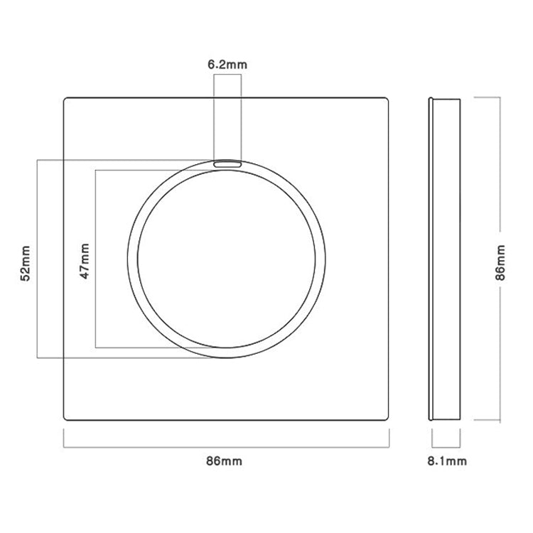 86mm Gray Aluminum Wire Drawing LED Switch Panel, Style:TV Socket - Consumer Electronics by buy2fix | Online Shopping UK | buy2fix