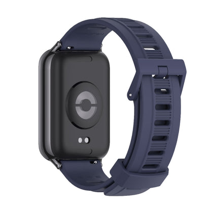 For Xiaomi Smart Band 9 Pro / 8 Pro Mijobs Flat Hole Breathable Silicone Watch Band(Midnight Blue+Black) - Watch Bands by MIJOBS | Online Shopping UK | buy2fix