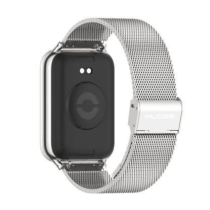 For Xiaomi Smart Band 9 Pro / 8 Pro Mijobs Milan Buckle Stainless Steel Watch Band(Silver) - Watch Bands by MIJOBS | Online Shopping UK | buy2fix