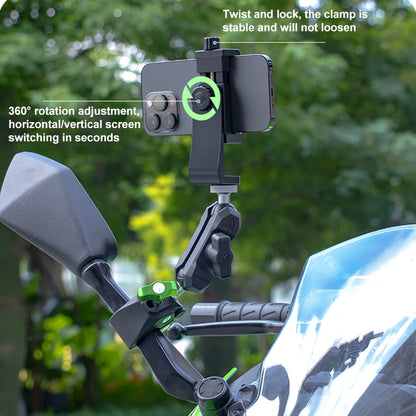 RUIGPRO Crab Clamp Action Camera Bracket Dual-Head Crab x 2 with Selfie Stick - Holder by RUIGPRO | Online Shopping UK | buy2fix