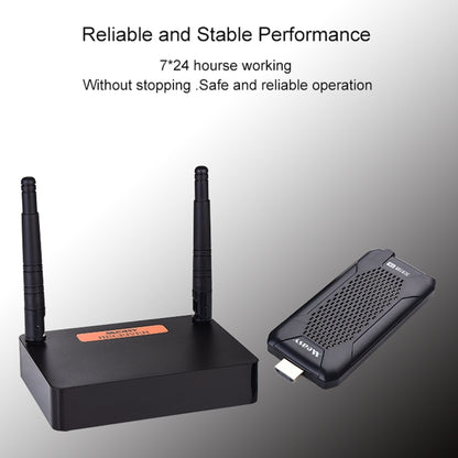 Measy FHD656 Mini 1080P HDMI 1.4 HD Wireless Audio Video Transmitter Receiver Extender Transmission System, Transmission Distance: 100m, US Plug - Amplifier by Measy | Online Shopping UK | buy2fix