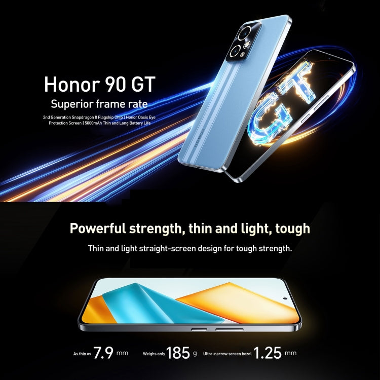 Honor 90 GT, 16GB+256GB , 6.7 inch Magic OS 7.2 Snapdragon 8 Gen 2 Octa Core, Network: 5G, OTG, NFC, Support Google Play(Blue) - Honor by Huawei | Online Shopping UK | buy2fix