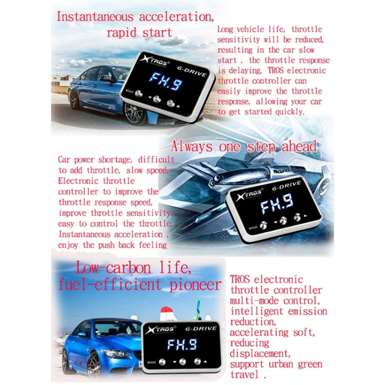 For Perodua Aruz TROS TS-6Drive Potent Booster Electronic Throttle Controller - Car Modification by TROS | Online Shopping UK | buy2fix