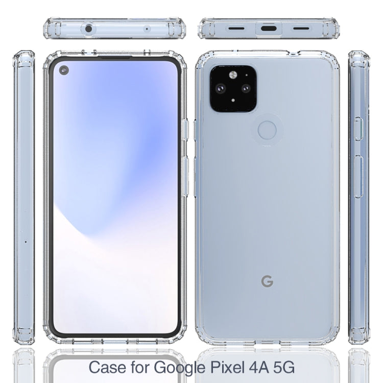 For Google Pixel 4a 5G Scratchproof TPU + Acrylic Protective Case(Transparent) - Mobile Accessories by buy2fix | Online Shopping UK | buy2fix