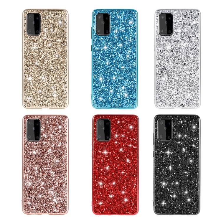 For Samsung Galaxy S20 FE Glitter Powder Shockproof TPU Protective Case(Silver) - Samsung Accessories by buy2fix | Online Shopping UK | buy2fix
