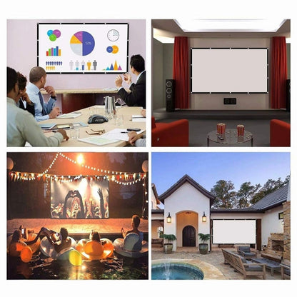 Simple Folding Thin Polyester Projector Film Curtain, Size:100 inch (4:3) Projection Area: 205x148cm - Consumer Electronics by buy2fix | Online Shopping UK | buy2fix