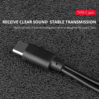 YELANGU MY3 Type-C Interface Live Broadcast Interview Mobile Phone Double Clip Lavalier Microphone, Length: 2.5m - Consumer Electronics by YELANGU | Online Shopping UK | buy2fix