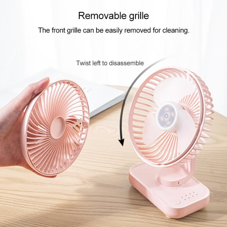 D606 4W USB Rechargeable Portable Four-speed Adjustable Desktop Fan(Black) - Electric Fans by buy2fix | Online Shopping UK | buy2fix