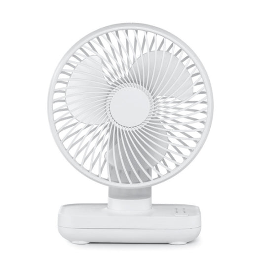 D606 4W USB Rechargeable Portable Four-speed Adjustable Desktop Fan(White) - Consumer Electronics by buy2fix | Online Shopping UK | buy2fix