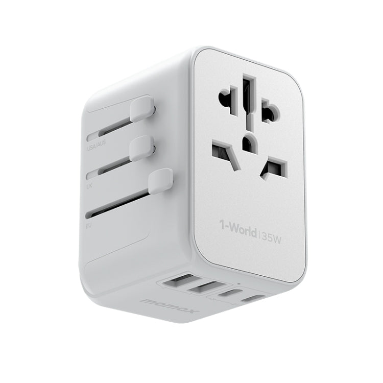 MOMAX 1-World UA9 PD 35W Fast Charger Power Adapter(White) -  by MOMAX | Online Shopping UK | buy2fix