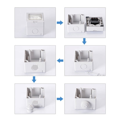 Outdoor IP55 Waterproof Double-connection Socket, EU Plug - Consumer Electronics by buy2fix | Online Shopping UK | buy2fix