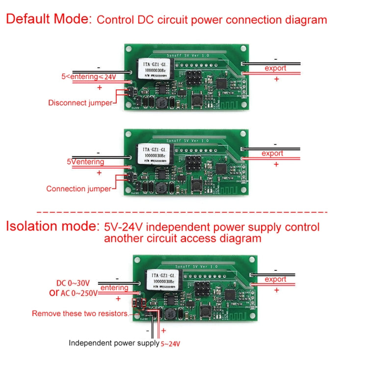 Sonoff SV 10A Single Channel WiFi Wireless Remote Timing Smart Switch Relay Module Works with Alexa and Google Home, Support iOS and Android, DC 5V-24V - Consumer Electronics by Sonoff | Online Shopping UK | buy2fix