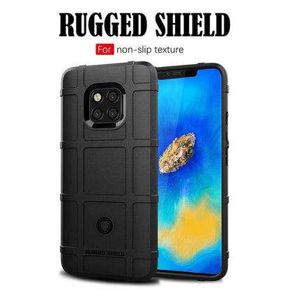 Shockproof Full Coverage Silicone Case for Huawei Mate 20 Pro Protector Cover (Black) - Mobile Accessories by buy2fix | Online Shopping UK | buy2fix