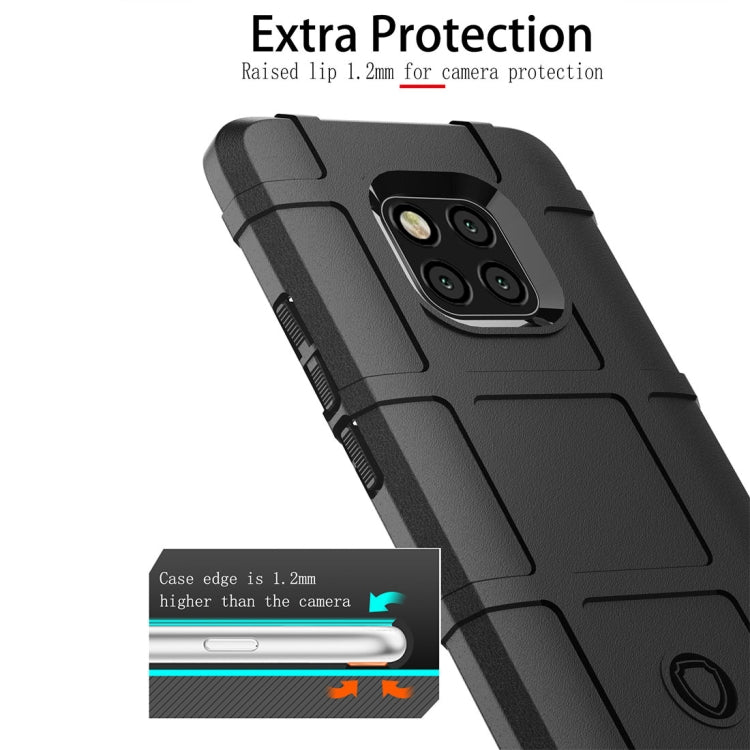 Shockproof Full Coverage Silicone Case for Huawei Mate 20 Pro Protector Cover (Black) - Mobile Accessories by buy2fix | Online Shopping UK | buy2fix