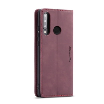 CaseMe-013 Multifunctional Retro Frosted Horizontal Flip Leather Case for Huawei P30 Lite, with Card Slot & Holder & Wallet (Wine Red) - Huawei Cases by CaseMe | Online Shopping UK | buy2fix