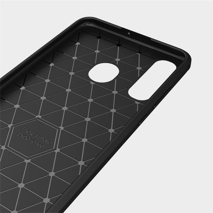 Brushed Texture Carbon Fiber TPU Case for Huawei P30 Lite (Black) - Huawei Cases by buy2fix | Online Shopping UK | buy2fix