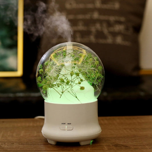 ML-824 100ML Gypsophila Flowers Aromatherapy Diffuser Air Humidifier with Colorful LED Light for Office / Home(Green) - Home & Garden by buy2fix | Online Shopping UK | buy2fix