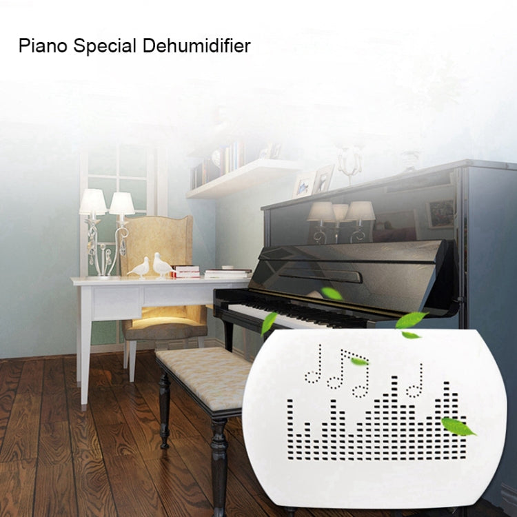 INVITOP Mini Portable Piano Musical Instrument Moisture-proof Dehumidifier Wardrobe Kitchen Shoe Cabinet Automatic Moisture Absorber, UK Plug(White) - Home & Garden by buy2fix | Online Shopping UK | buy2fix