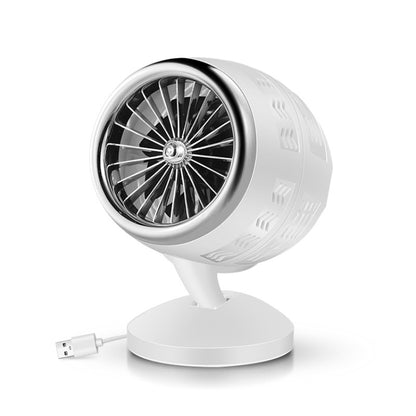 Portable Adjustable Mini USB Charging Air Convection Cycle Desktop Electric Fan Air Cooler, Support 2 Speed Control (Silver) - Consumer Electronics by buy2fix | Online Shopping UK | buy2fix