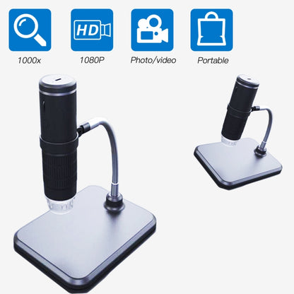 F210 HD 1080P WIFI 1000X Magnification Digital Microscope with 8 LED Light - Consumer Electronics by buy2fix | Online Shopping UK | buy2fix