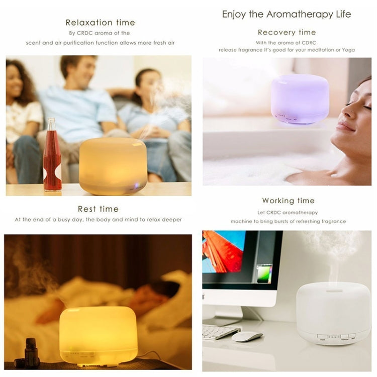 T500 Remote Control Clear White Air Humidifier Automatic Alcohol Sprayer Essential Oil Diffuser Ultrasonic Mist Maker Ultrasonic Aroma Diffuser Atomizer Color LED, Capacity: 500ml, DC 24V, US Plug - Home & Garden by buy2fix | Online Shopping UK | buy2fix