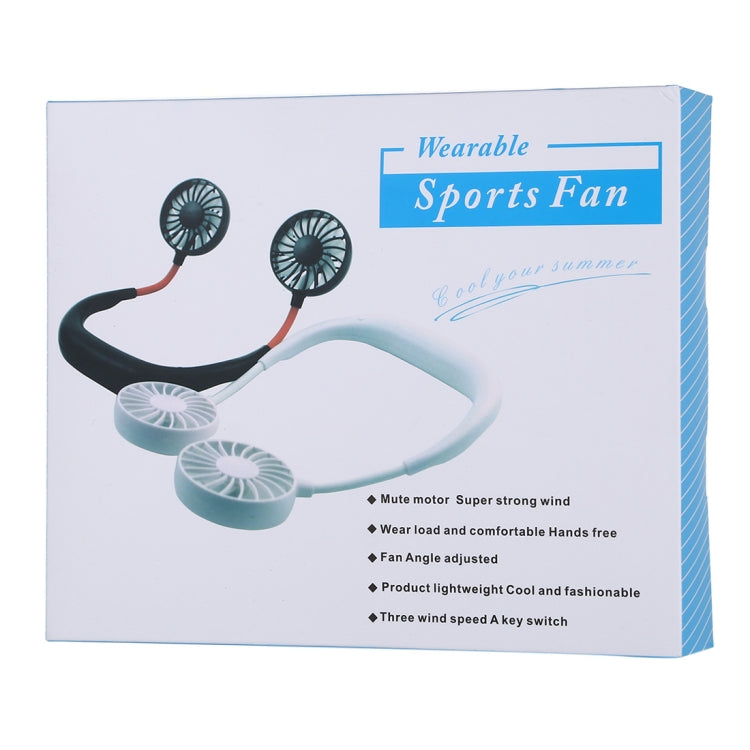 Multi-function Portable Adjustable Wearable Sport Fan(Black) - Consumer Electronics by buy2fix | Online Shopping UK | buy2fix