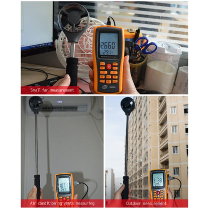 BENETECH GM8902+ LCD Display Digital Digital Anemometer Air Flow Wind Speed Scale Meter - Tachometers & Anemometer by BENETECH | Online Shopping UK | buy2fix