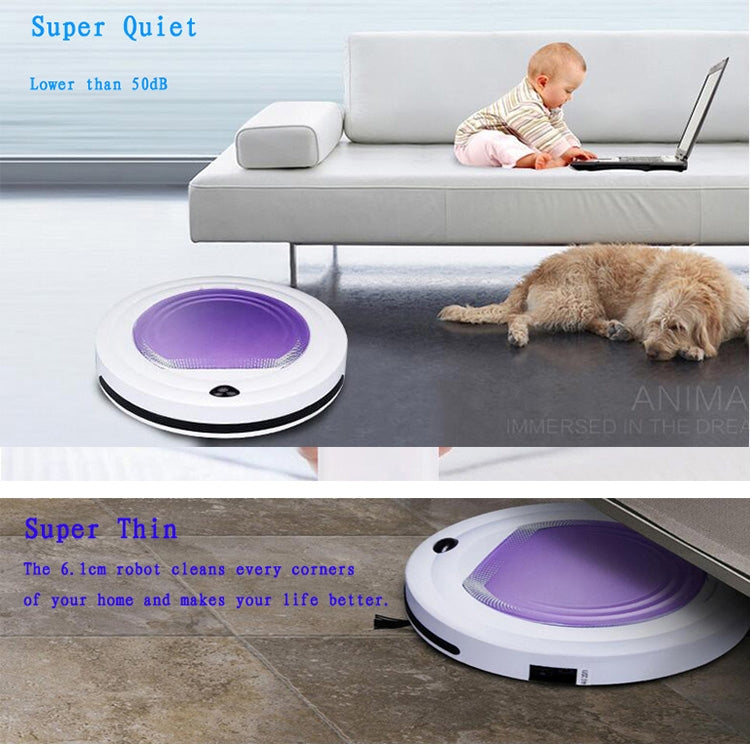 TOCOOL TC-350 Smart Vacuum Cleaner Household Sweeping Cleaning Robot with Remote Control(Purple) - Consumer Electronics by TOCOOL | Online Shopping UK | buy2fix