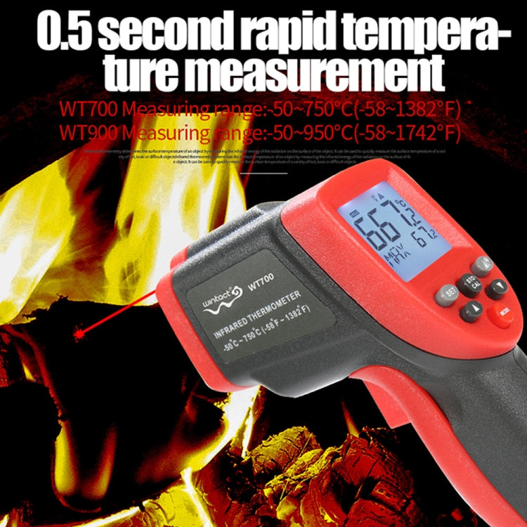 Wintact WT700 -50 Degree C~750 Degree C Handheld Portable Outdoor Non-contact Digital Infrared Thermometer - Thermostat & Thermometer by Wintact | Online Shopping UK | buy2fix