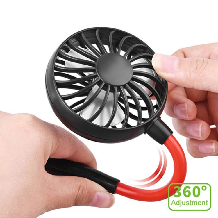 Creative Mini Hanging Neck Type Fan Outdoor LED Fan (Black) - Consumer Electronics by buy2fix | Online Shopping UK | buy2fix