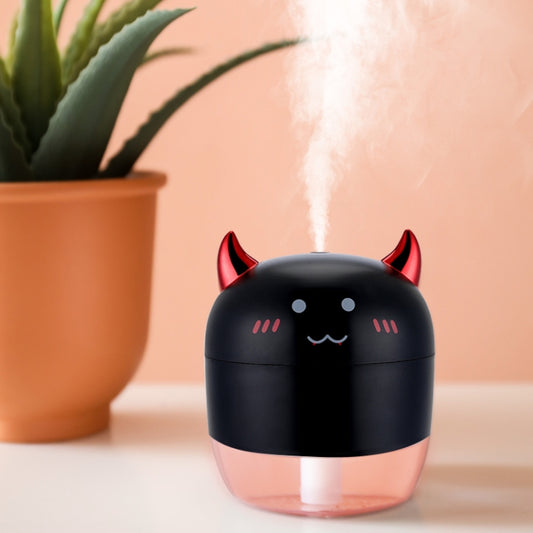 WT-H21 Devil Atomizing Humidifier with Colorful Night Lights, Water Tank Capacity: 200mL(Black) - Home & Garden by buy2fix | Online Shopping UK | buy2fix