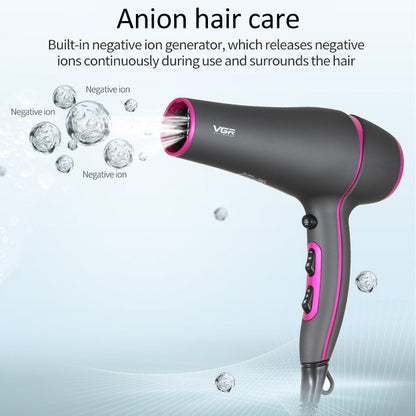 VGR V-402 2200W Household Negative Ion Hair Dryers with 6 Gear Adjustment, Plug Type: EU Plug - Hair Dryers & Accessories by VGR | Online Shopping UK | buy2fix