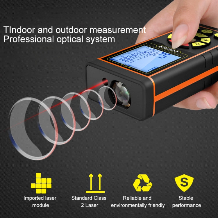 VCHON 100m Handheld Rechargeable Voice Laser Rangefinder High Precision Infrared Room Measuring Instrument Electronic Laser Ruler - Consumer Electronics by buy2fix | Online Shopping UK | buy2fix