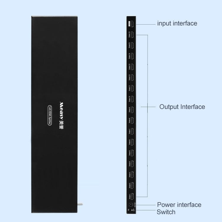 Measy SPH116 1 to 16 4K HDMI 1080P Switch Simultaneous Display Spliter(UK Plug) - Switch by Measy | Online Shopping UK | buy2fix