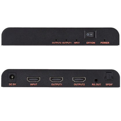 CY-041 1X2 HDMI 2.0 4K/60Hz Splitter, EU Plug - Splitter by buy2fix | Online Shopping UK | buy2fix