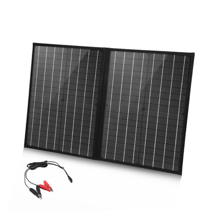 HAWEEL 50W Foldable Solar Panel Charger Travel Folding Bag(Black) - Charger by HAWEEL | Online Shopping UK | buy2fix