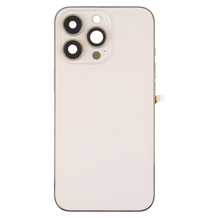 For iPhone 13 Pro Battery Back Cover with Side Keys & Card Tray & Power + Volume Flex Cable & Wireless Charging Module(Gold) - Repair & Spare Parts by buy2fix | Online Shopping UK | buy2fix