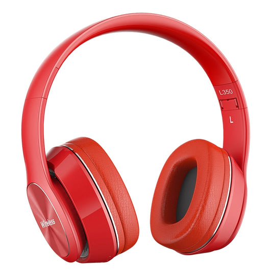 L350 Foldable Wireless Sports Stereo Bluetooth Headset, Supports IOS Power Display & HD Calling & FM & TF Card & 3.5mm AUX (Red) - Headset & Headphone by buy2fix | Online Shopping UK | buy2fix