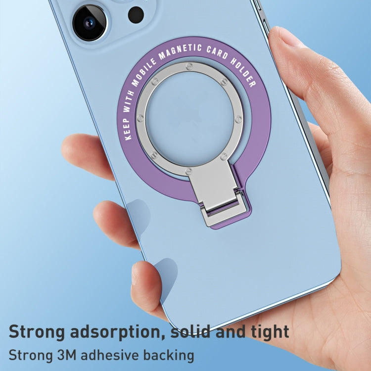 Ultra-thin Metal Phone Holder (Purple) - Ring Holder by buy2fix | Online Shopping UK | buy2fix