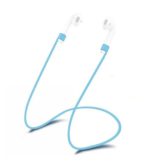 Wireless Bluetooth Earphone Anti-lost Strap Silicone Unisex Headphones Anti-lost Line for Apple AirPods 1/2, Cable Length: 60cm(Blue) - Apple Accessories by buy2fix | Online Shopping UK | buy2fix