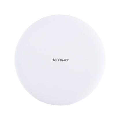 9V 1A / 5V 1A Universal Round Shape Fast Qi Standard Wireless Charger(White) - Wireless Charger by buy2fix | Online Shopping UK | buy2fix