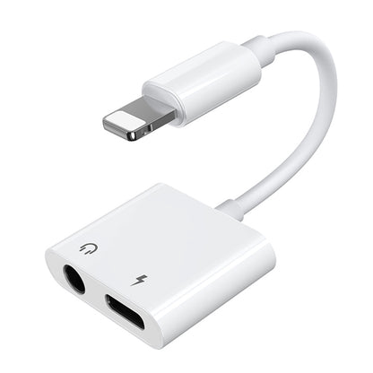 JOYROOM S-Y104 Ben Series Apple 3.5+Lightning Adapter, Length: 1.2m(White) - Earphone Adapter by JOYROOM | Online Shopping UK | buy2fix