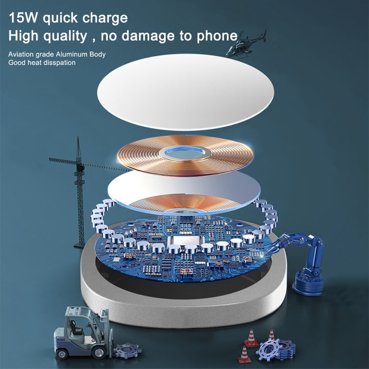 Y3 15W Ultra-thin MagSafe Magnetic Wireless Charger (Blue) - Wireless Charger by buy2fix | Online Shopping UK | buy2fix