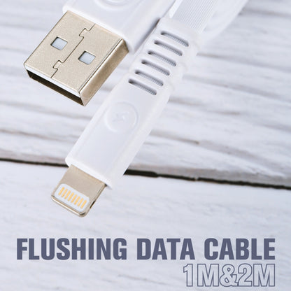 WK WDC-066i 2.1A 8 Pin Flushing Charging Data Cable, Length: 2m(White) - Normal Style Cable by WK | Online Shopping UK | buy2fix