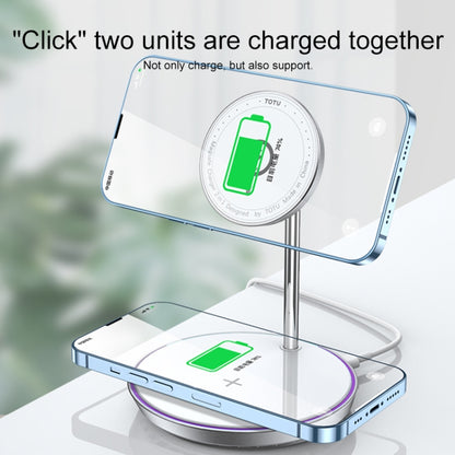 TOTUDESIGN CACW-057 Minimal Series 15W 2 in 1 Height Adjustable Magnetic Wireless Charger - Apple Accessories by TOTUDESIGN | Online Shopping UK | buy2fix