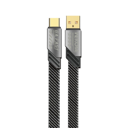 WK WDC-190a Mech Series 6A USB to USB-C/Type-C Fast Charge Data Cable, Length: 1m(Tarnish) - USB-C & Type-C Cable by WK | Online Shopping UK | buy2fix